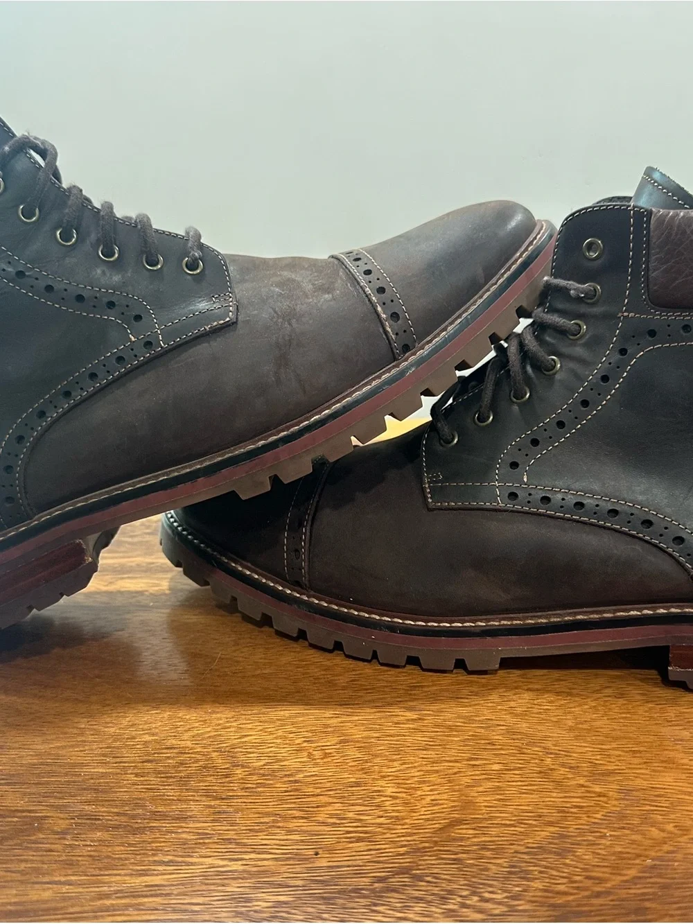 Warfield & Grand Presidio Cap Toe Brown Leather Dress Boots Men’s Sz 11.5 113806